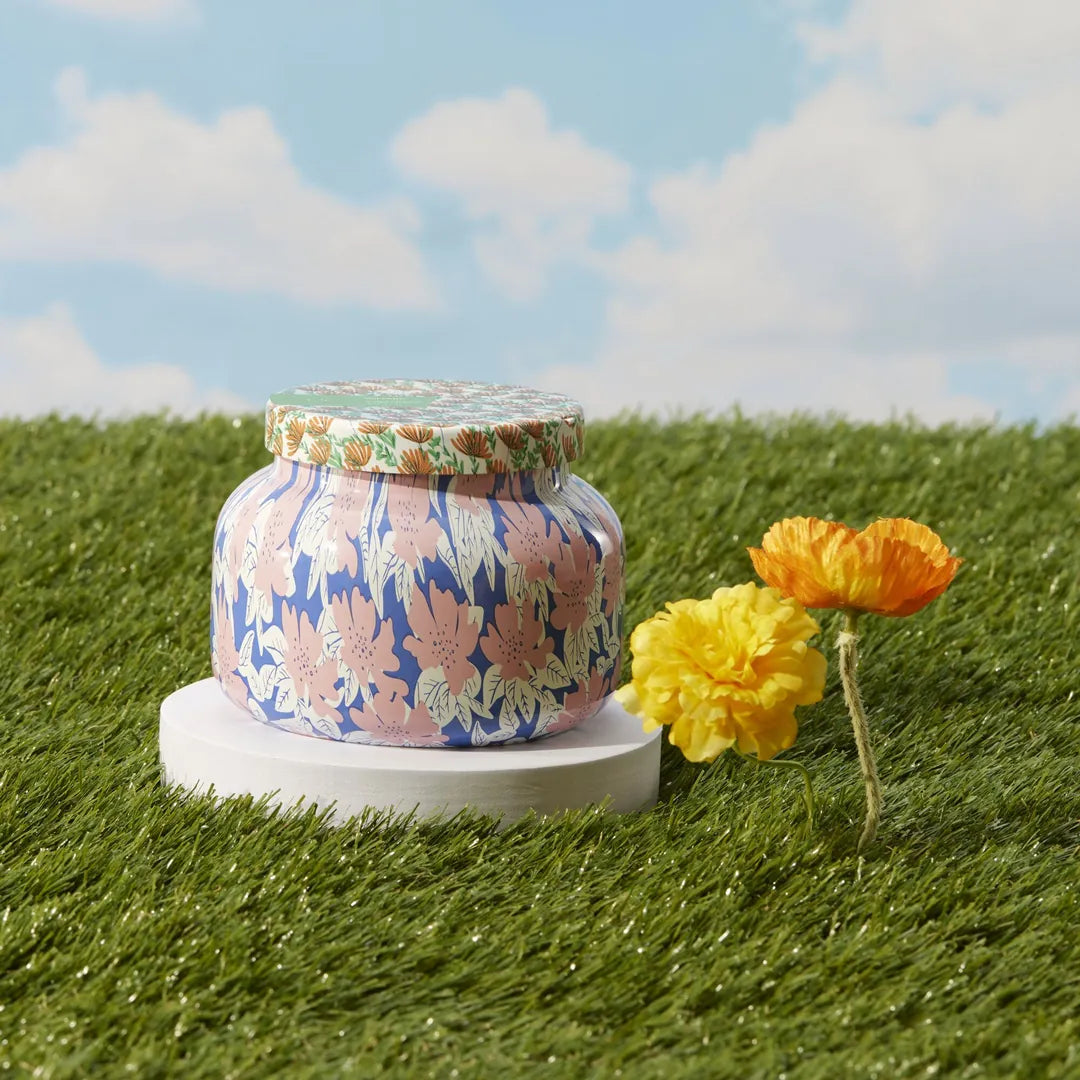 capri BLUE Volcano Pattern Play Signature Candle