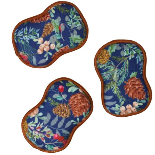 Once Again Home Co. Re:Usable Sponges (Set of 3) - Festive Pine