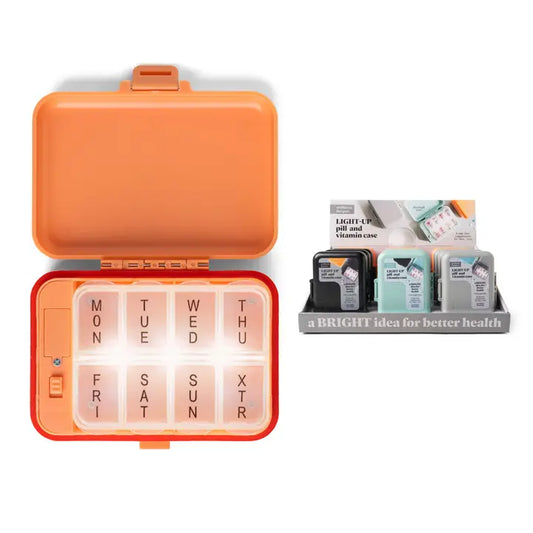 Wellness Keeper Light Up Pill and Vitamin Case