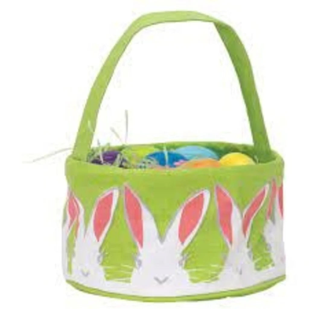 RockFlowerPaper Bunny Ears Canvas Easter Basket