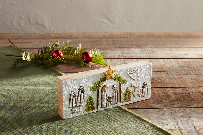 MUD PIE NATIVITY PLAQUE