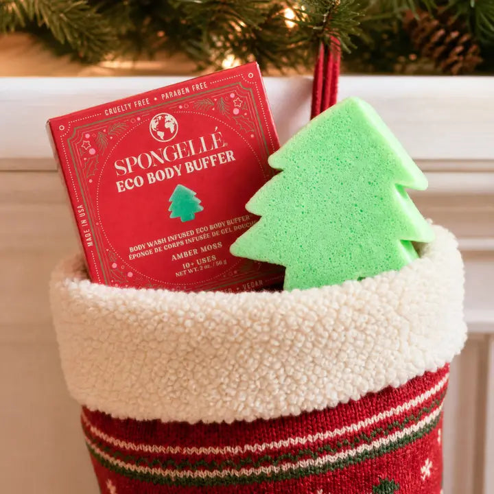 Spongelle Amber Moss Eco Holiday Tree Body Buffer
