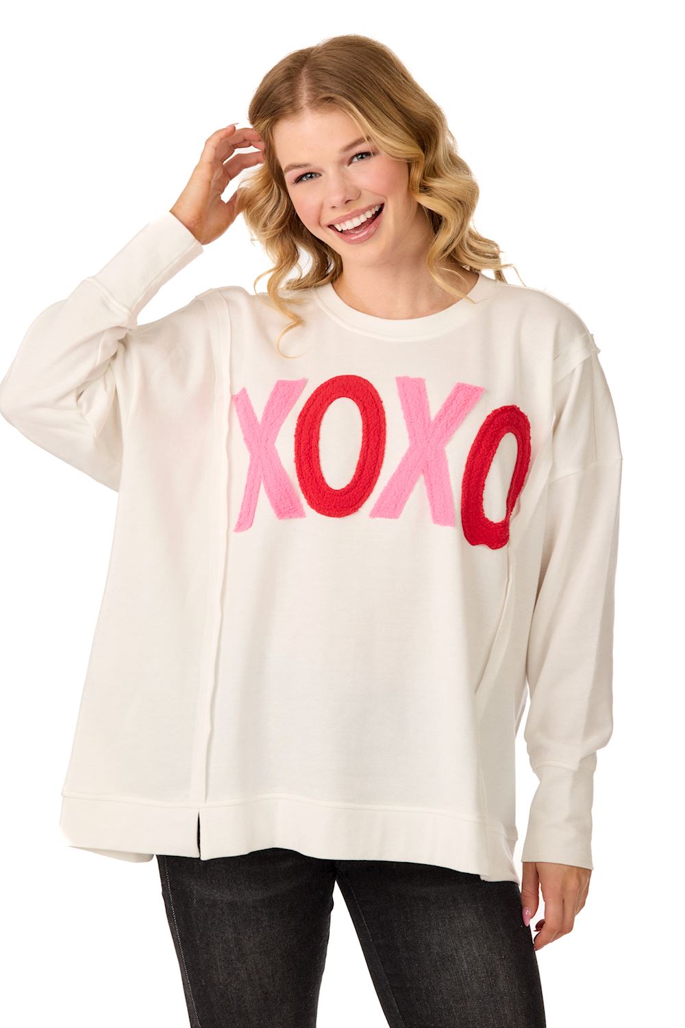 MUD PIE XOXO SWEATSHIRT
