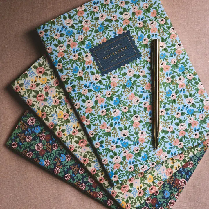 Rifle Paper Co. Assorted Set of 3 Rosa Notebooks