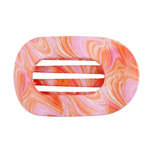 Teleties Just Keep Swimming | Small | Flat Round Hair Clip