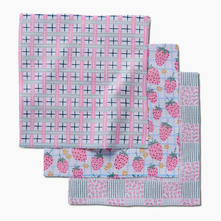 Geometry Spring Picnic Day Dishcloth Set