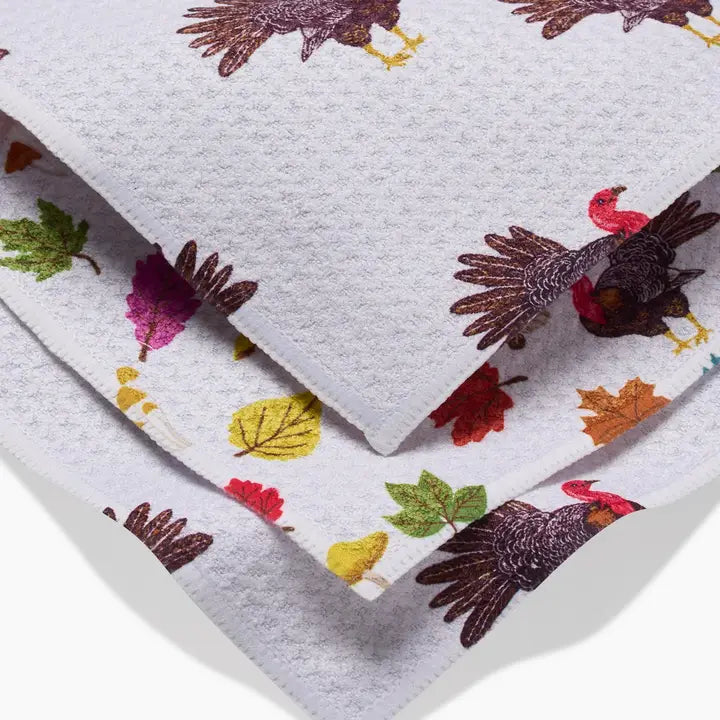 Geometry Turkey Day Parade Dishcloth Set