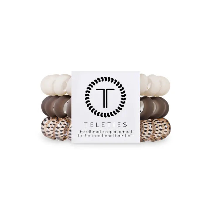 Teleties Spiral Hair Coils | Large | Toasted Hair Ties