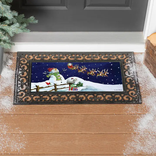 Evergreen Enterprises Santa & Snowman Sassafras Switch Mat