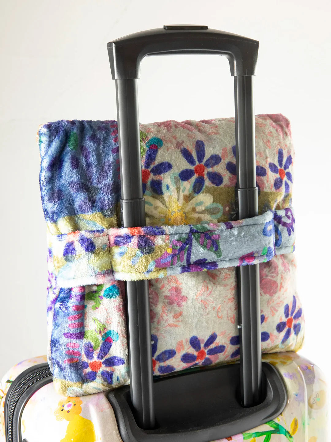 Natural Life Cozy Travel Blanket - Blue Patchwork