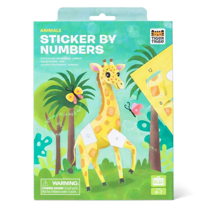 Tiger Tribe Sticker By Numbers - Animals