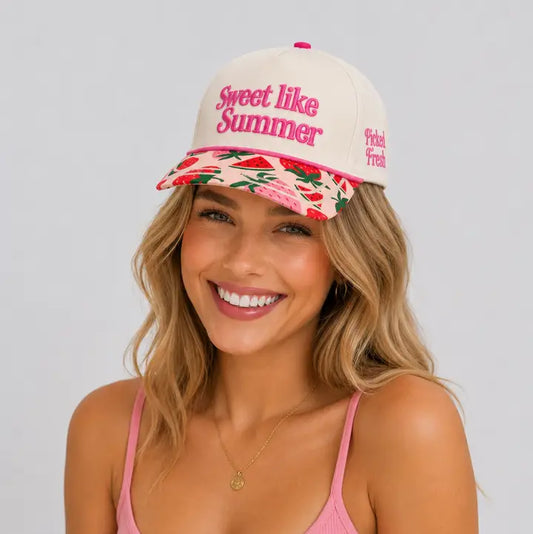 Sweet Like Summer Watermelon Strawberry Baseball Cap