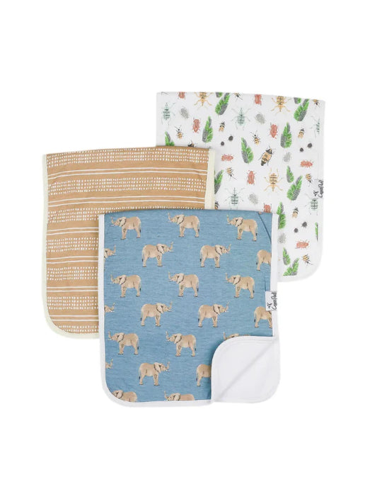 Peanut Premium Burp Cloths by Copper Pearl