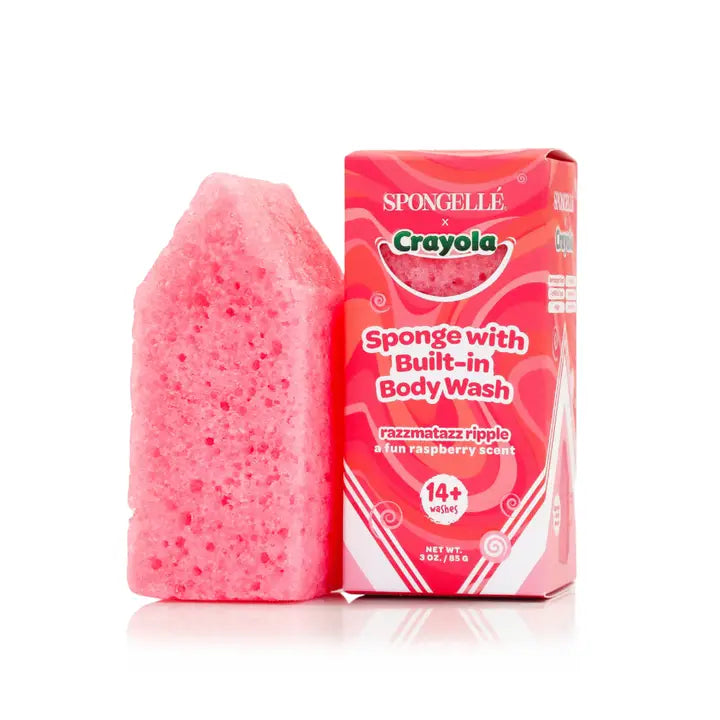 Spongelle Razzmatazz Ripple Body Buffer | Crayola X Spongellé | Crayon