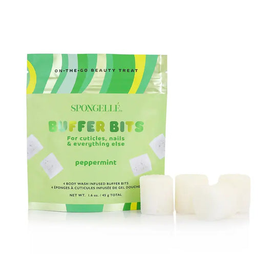 Spongelle Pedipop Buffer Bits-Peppermint