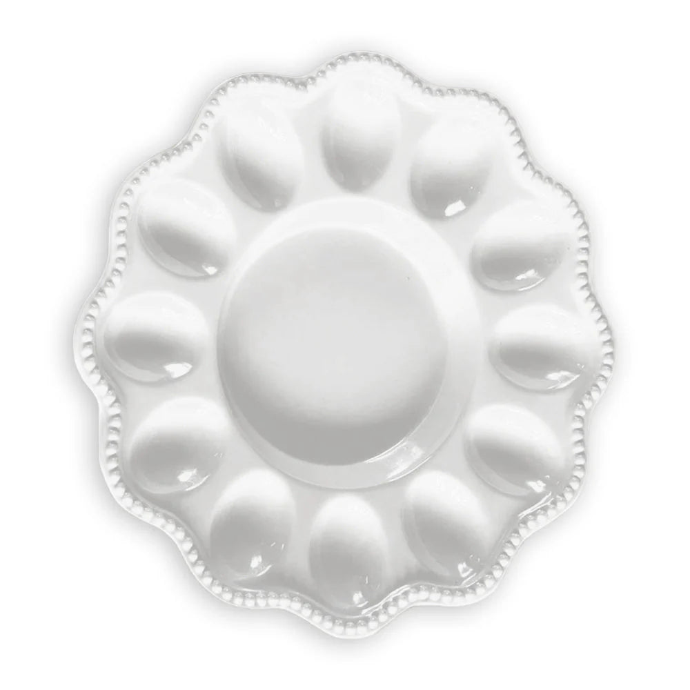 Beatriz Ball VIDA Alegria Deviled Egg Platter (White)