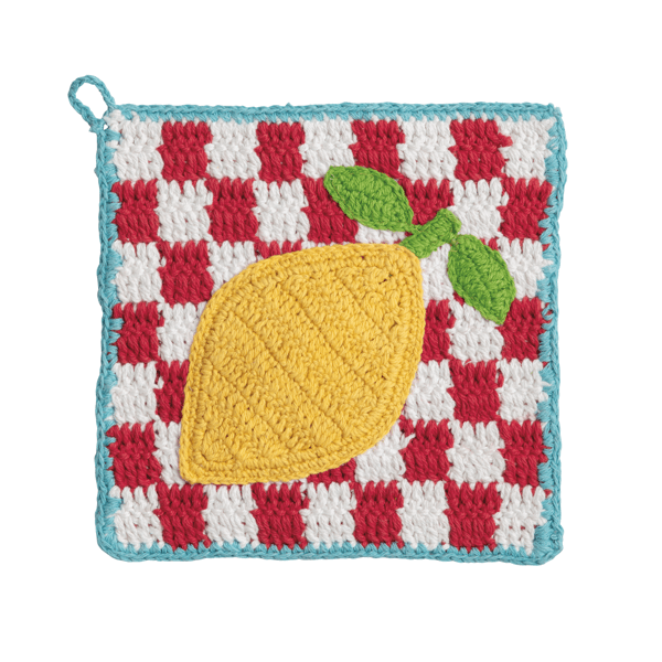 MUD PIE LEMON CROCHET TRIVET