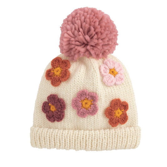 MUD PIE Flower Girl Knit Hat