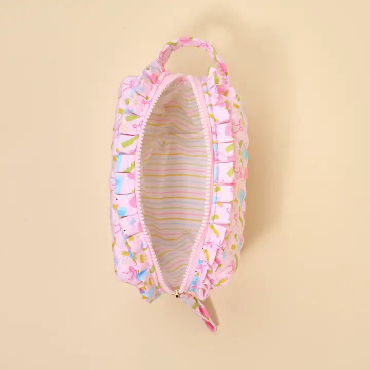 The Darling Effect Essentials Quilted Cosmetic Pouch–School's in Session