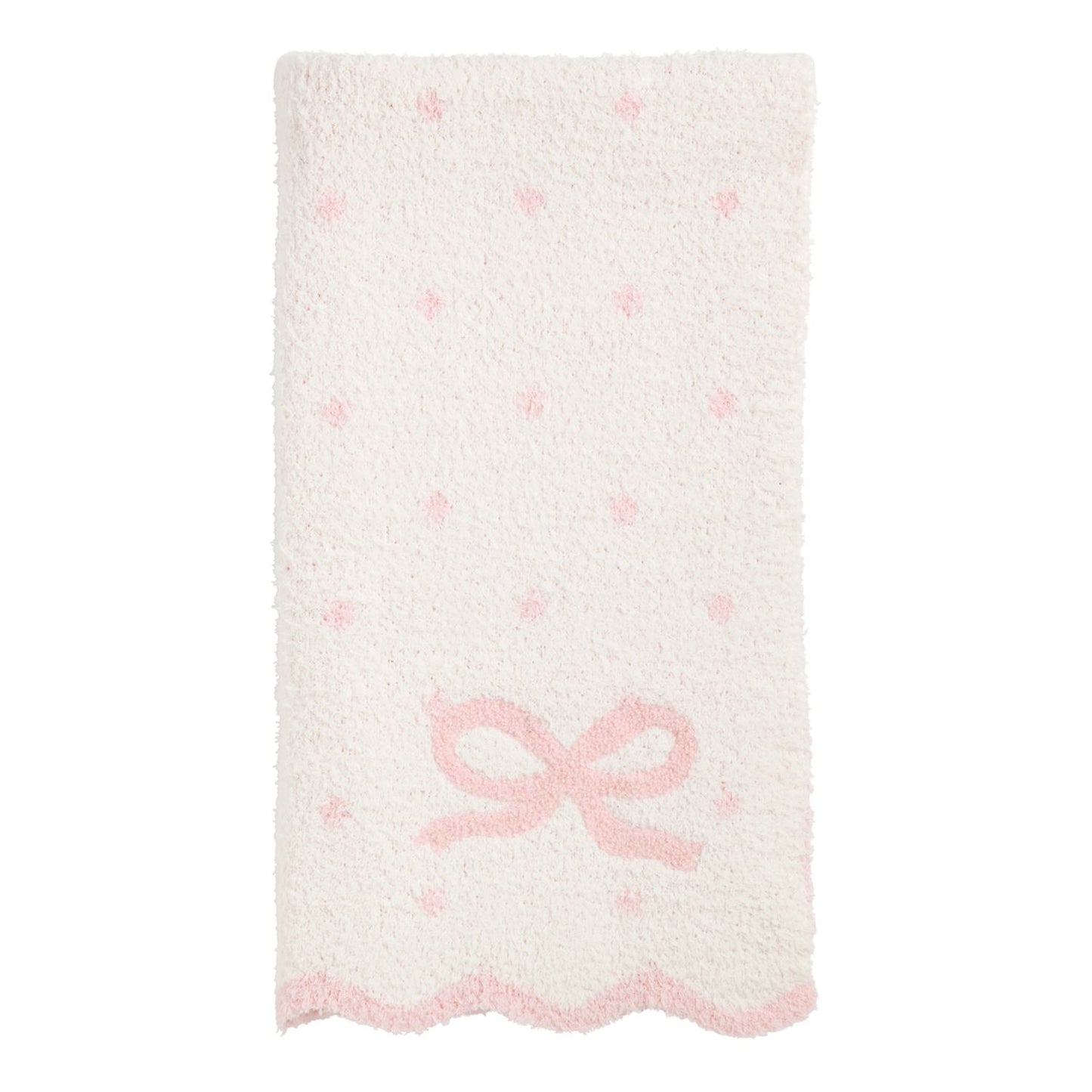 MUD PIE BOW CHENILLE BLANKET