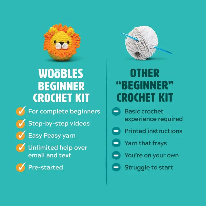 The Woobles Cupid the Lovebird Crochet Kit