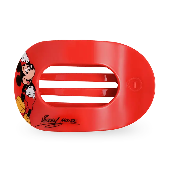 Teleties Flat Round Hair Clip | Small | Mickey Mouse