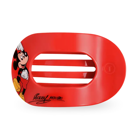 Teleties Flat Round Hair Clip | Small | Mickey Mouse