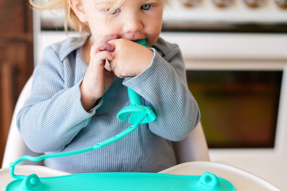 Busy Baby Teether & Training Spoon- Spearmint