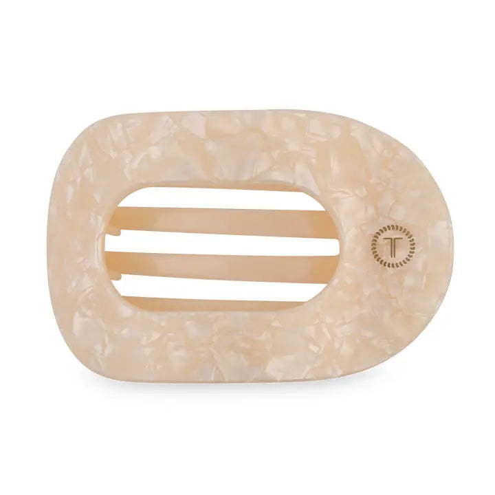 Teleties Flat Round Hair Clip | Medium | Soft Surf