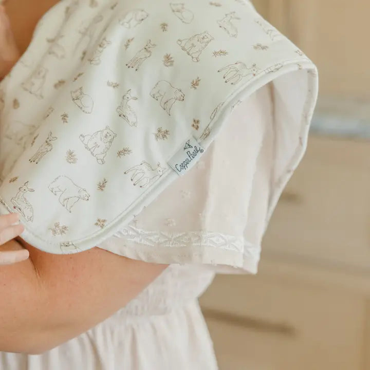 Copper Pearl 3 Pack Premium Burp Cloths - Natalie