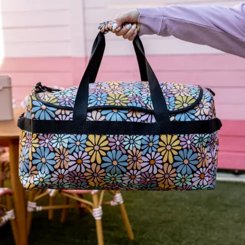 Jadelynn Brooke Canvas Duffle - Black Daisy