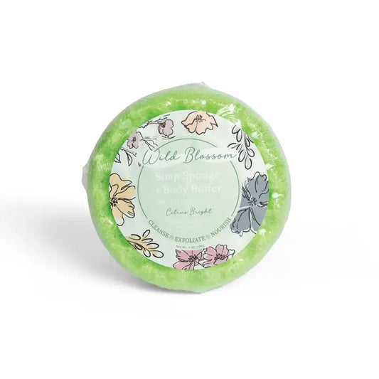Cait + Co Wild Blossom Soap Infused Body Buffer-Citrus Bright