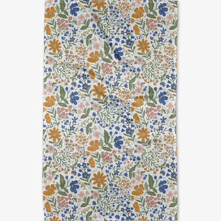 Geometry Cottage Meadow Pastel Tea Towel