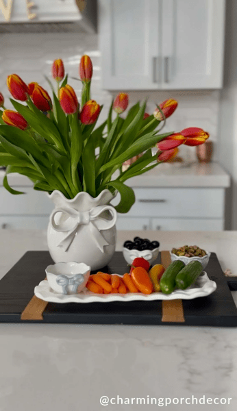 MUD PIE SMALL BOW VASE