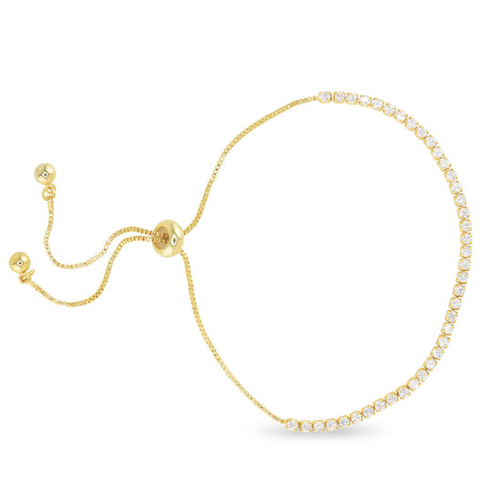 AMANDA BLU CZ MICRO TENNIS BRACELET