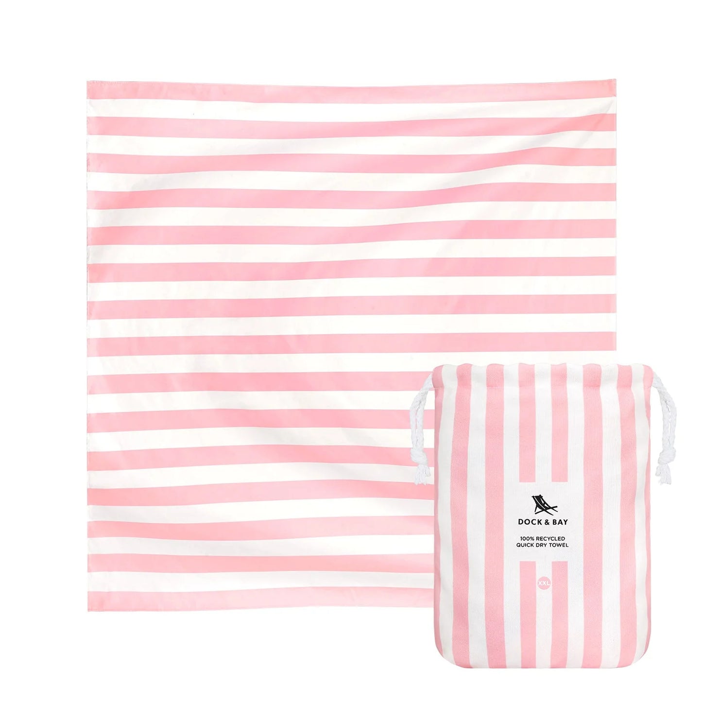 Dock & Bay Oversized Quick Dry Towels - Malibu Pink