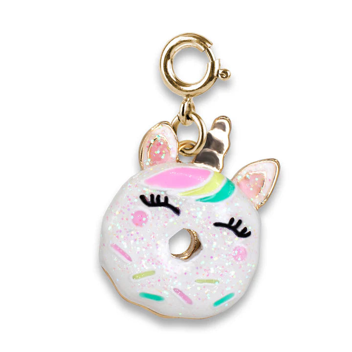 Charm It! Gold Unicorn Donut Charm