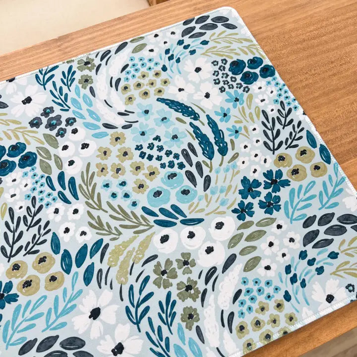 Elyse Breanne Design Waterfall Floral Desk Pad-Small
