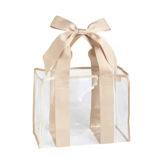 MUD PIE BOW CLEAR TOTE