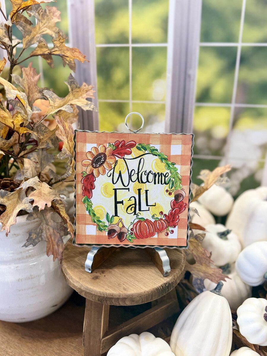 The Round Top Collection Mini Art "Welcome Fall"