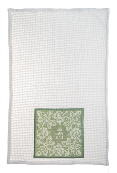 Cross Stitch Message Tea Towels