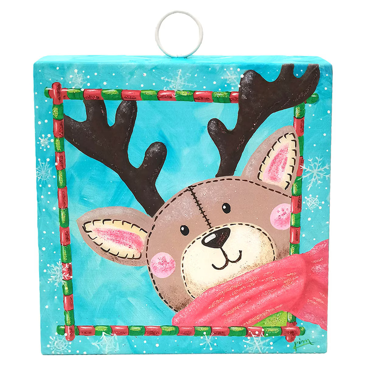The Round Top Collection Mini Art Peeking Deer