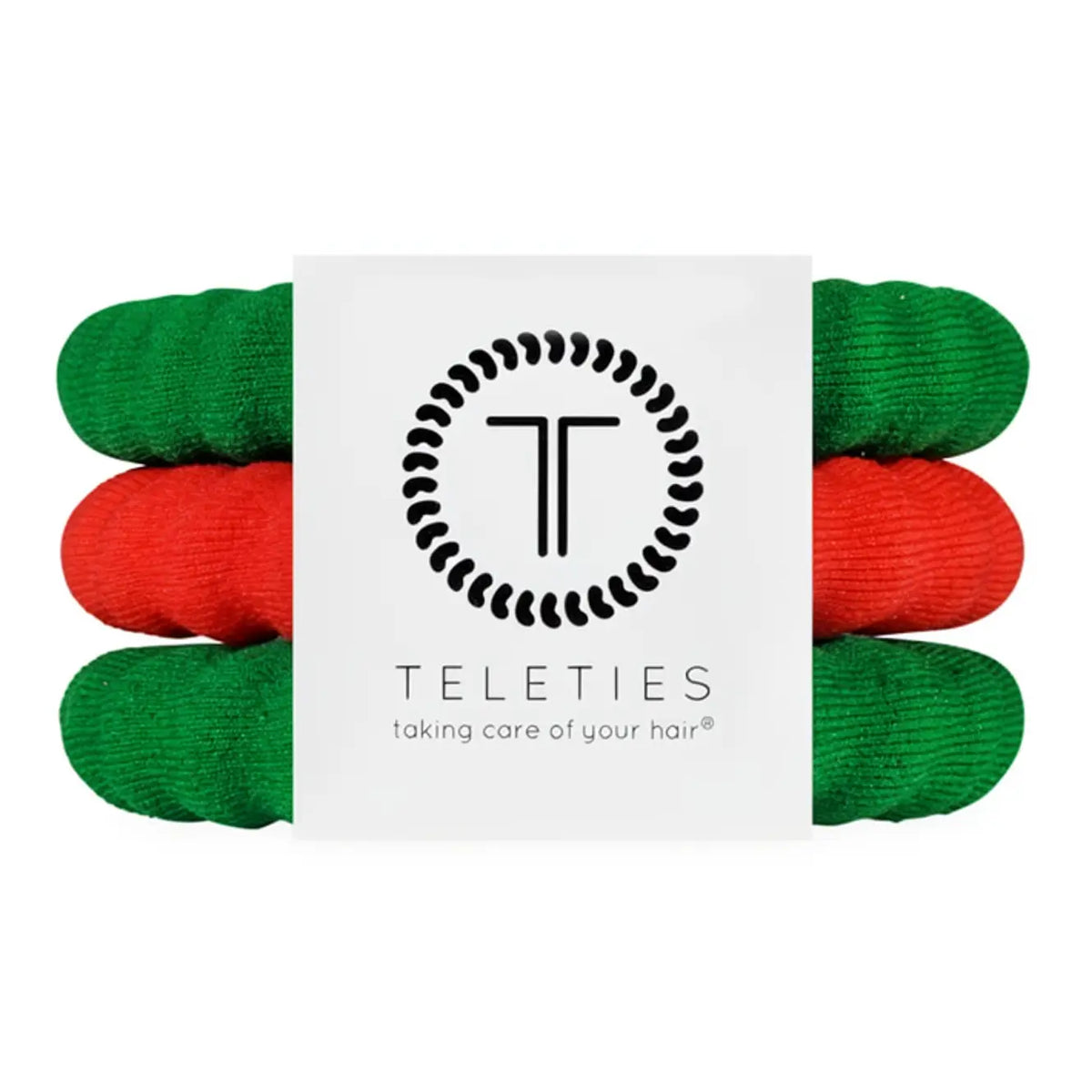 Teleties Jolly & Bright | Large | Nylon Hair Ties