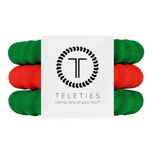 Teleties Jolly & Bright | Large | Nylon Hair Ties