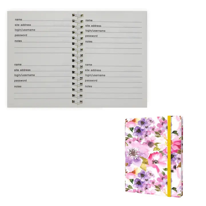 Seriously Shea Password + Username Log Book | Watercolor