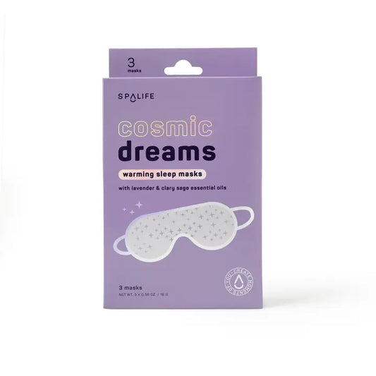 My Spa Life Cosmic Dreams Warming Sleep Masks, Spa Eye Masks- 3 Pack