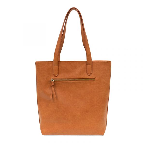 Joy Susan Willa Woven North/South Tote-Cognac