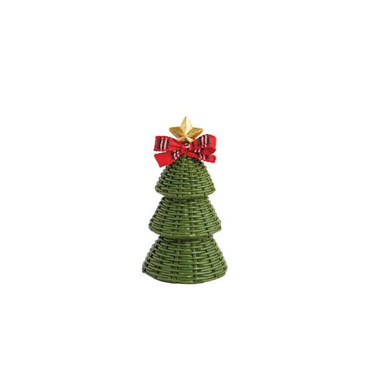 MUD PIE SMALL WICKER RESIN TREE SITTER