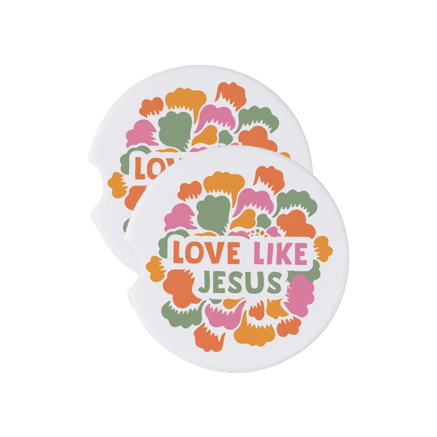 Mary Square  Car Coaster Love Like Jesus