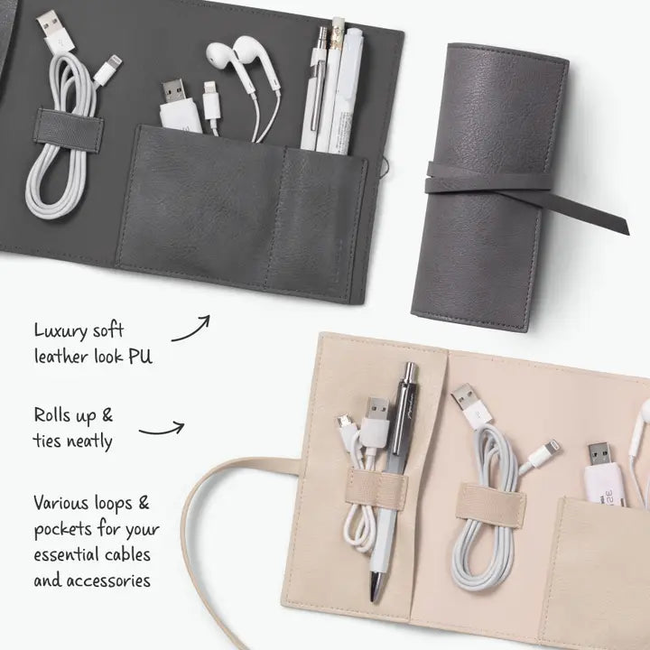 if USA Bookaroo Travel Tech Tidy-Charcoal